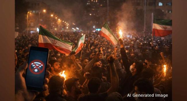 විරෝධතා හමුවේ ඉරානයේ අන්තර්ජාල සේවාව අක්‍රීය වෙයි!